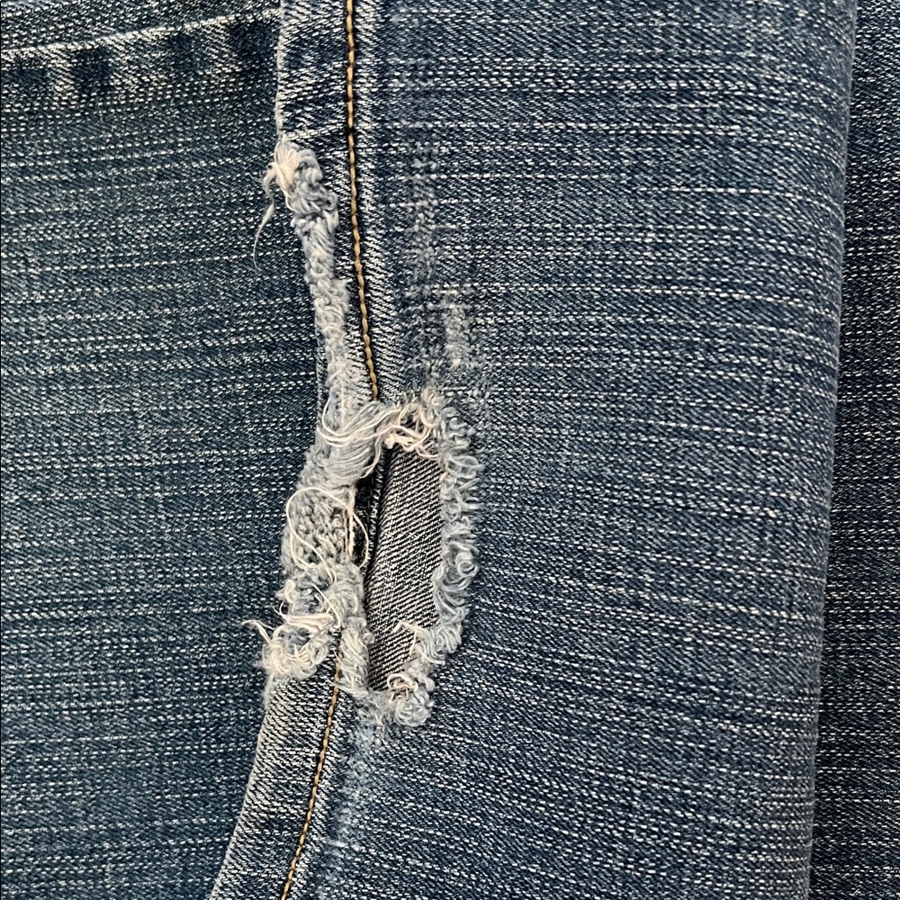 Southpole Y2K Bootcut Jeans Medium Wash Distressed Hem Size 11 – Vintage 2000s - Picture 5 of 5